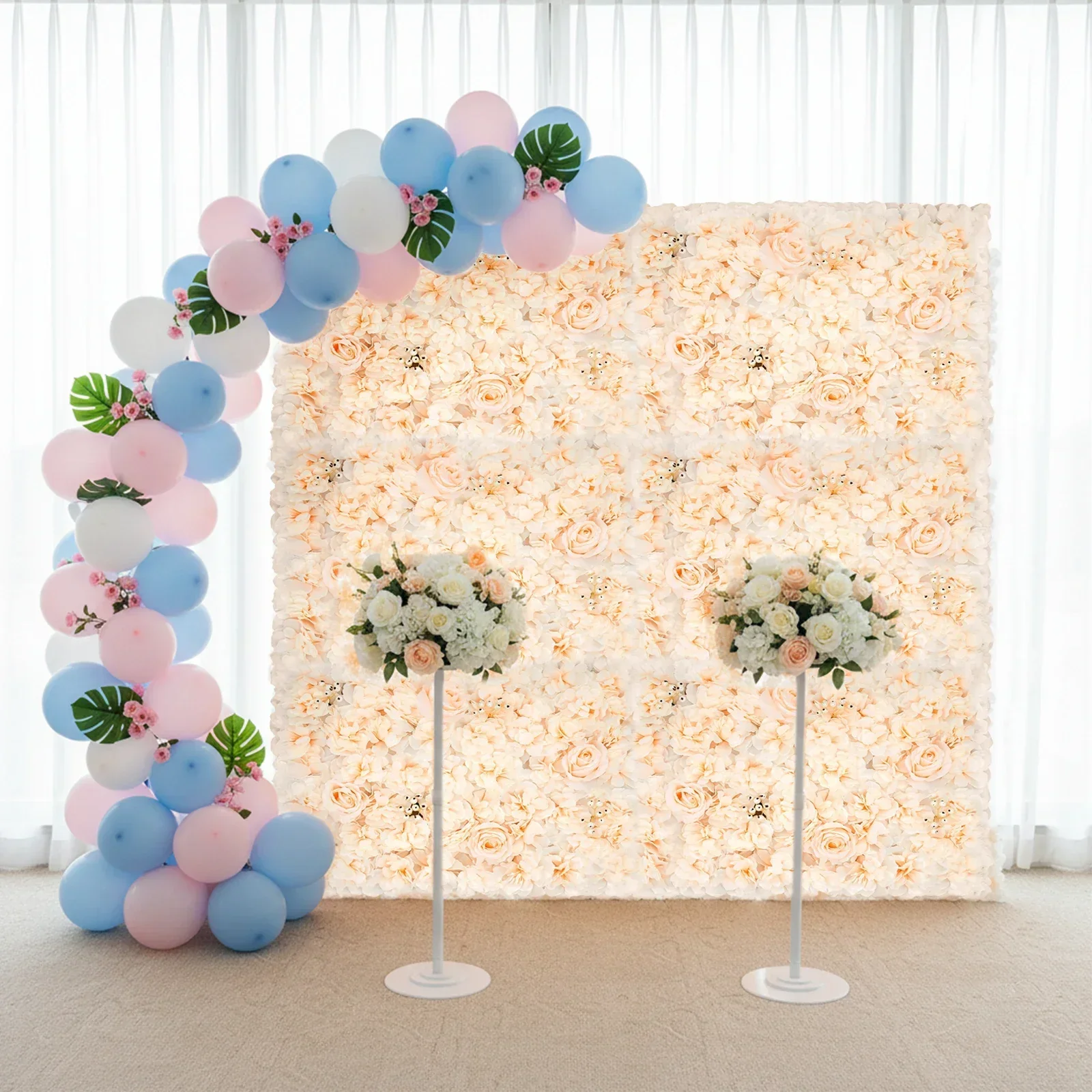 Flower Wall Panel - 6 PCS 60*40cm Artificial Flower Wall