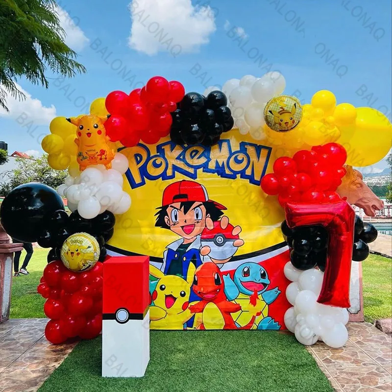 126pcs Cartoon Pikachu Theme B - огляд і ціна Balloon Arch Kit