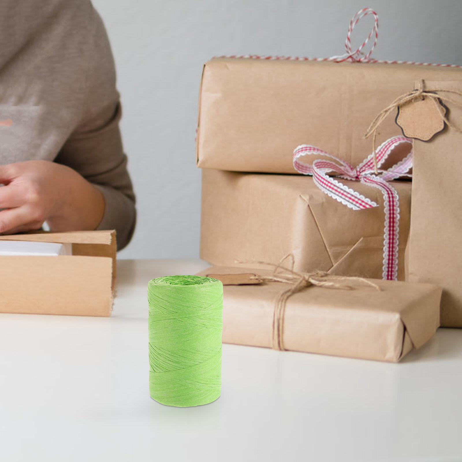 Colored Raffia Paper String Fl - огляд і ціна Papercraft Supply Ribbon