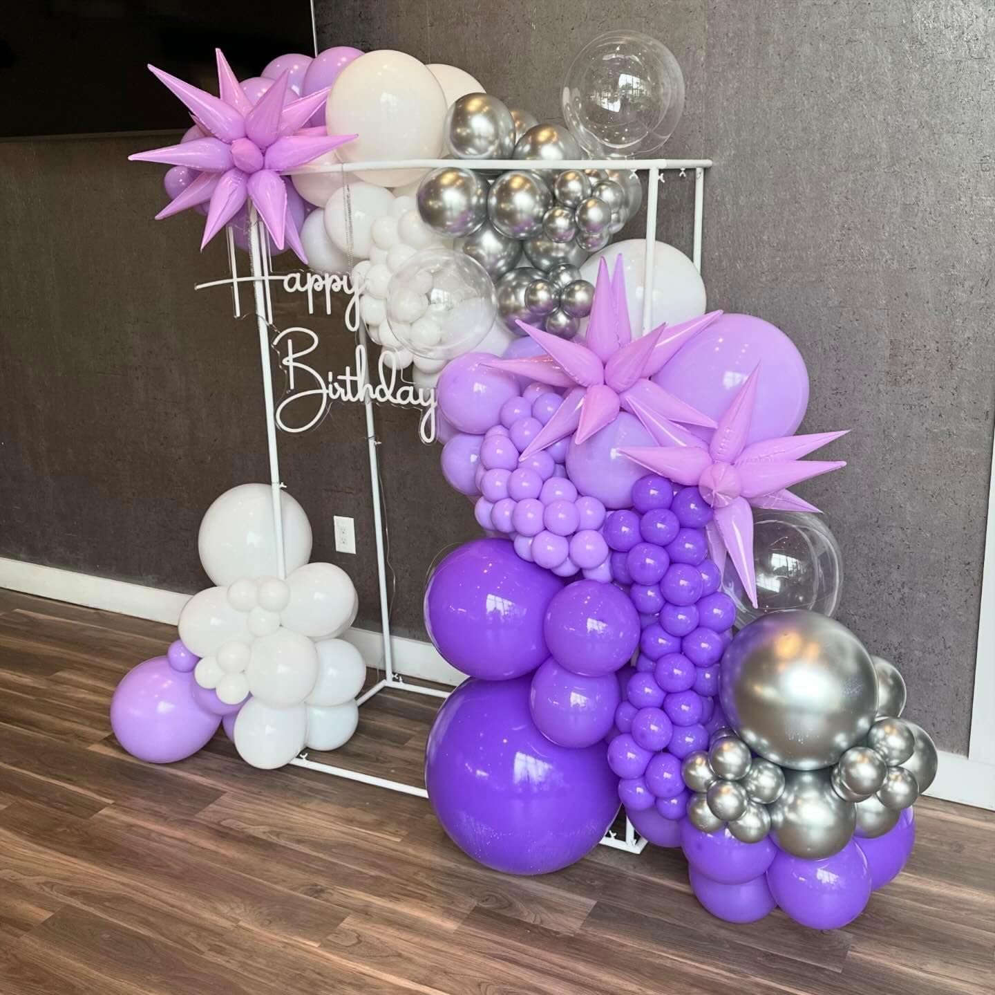 117Pcs  Purple Silver White Ba - огляд і ціна Balloon Arch Kit