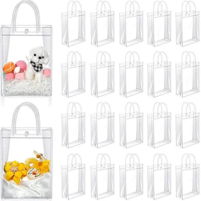 Clear PVC Gift Bags with Handl - огляд і ціна Event Party Shop