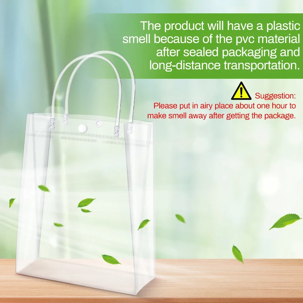 Clear PVC Gift Bags with Handl - огляд і ціна Event Party Shop