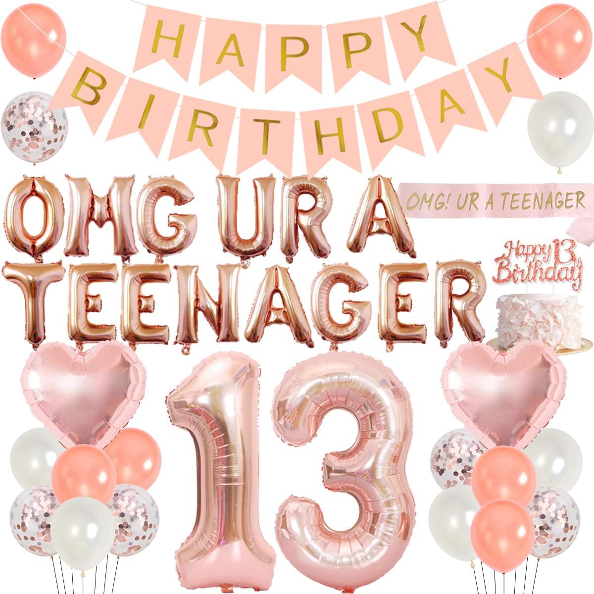 13th Birthday Party Decoration - огляд і ціна Party Banner Gold