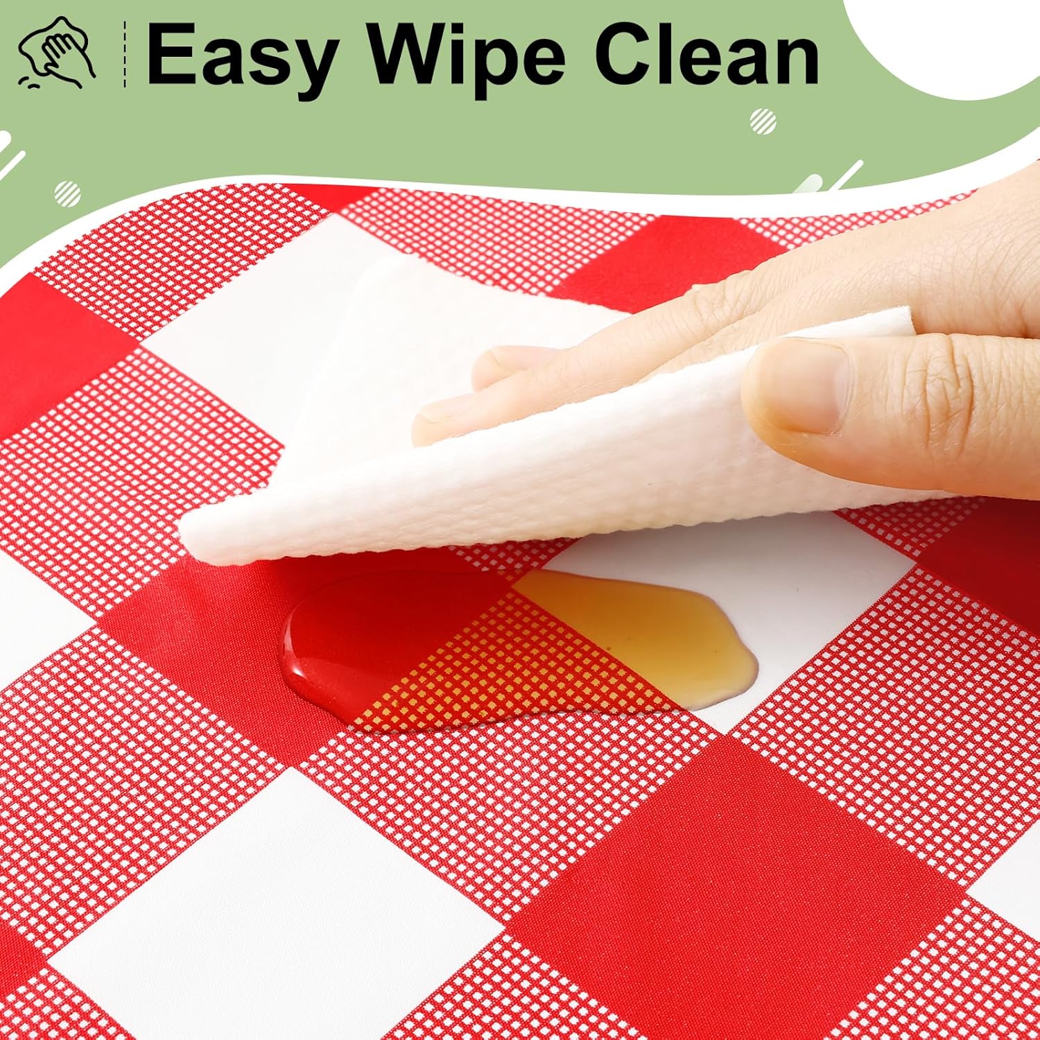 Rectangular Red White Checkere - огляд і ціна Table Cloth Disposable