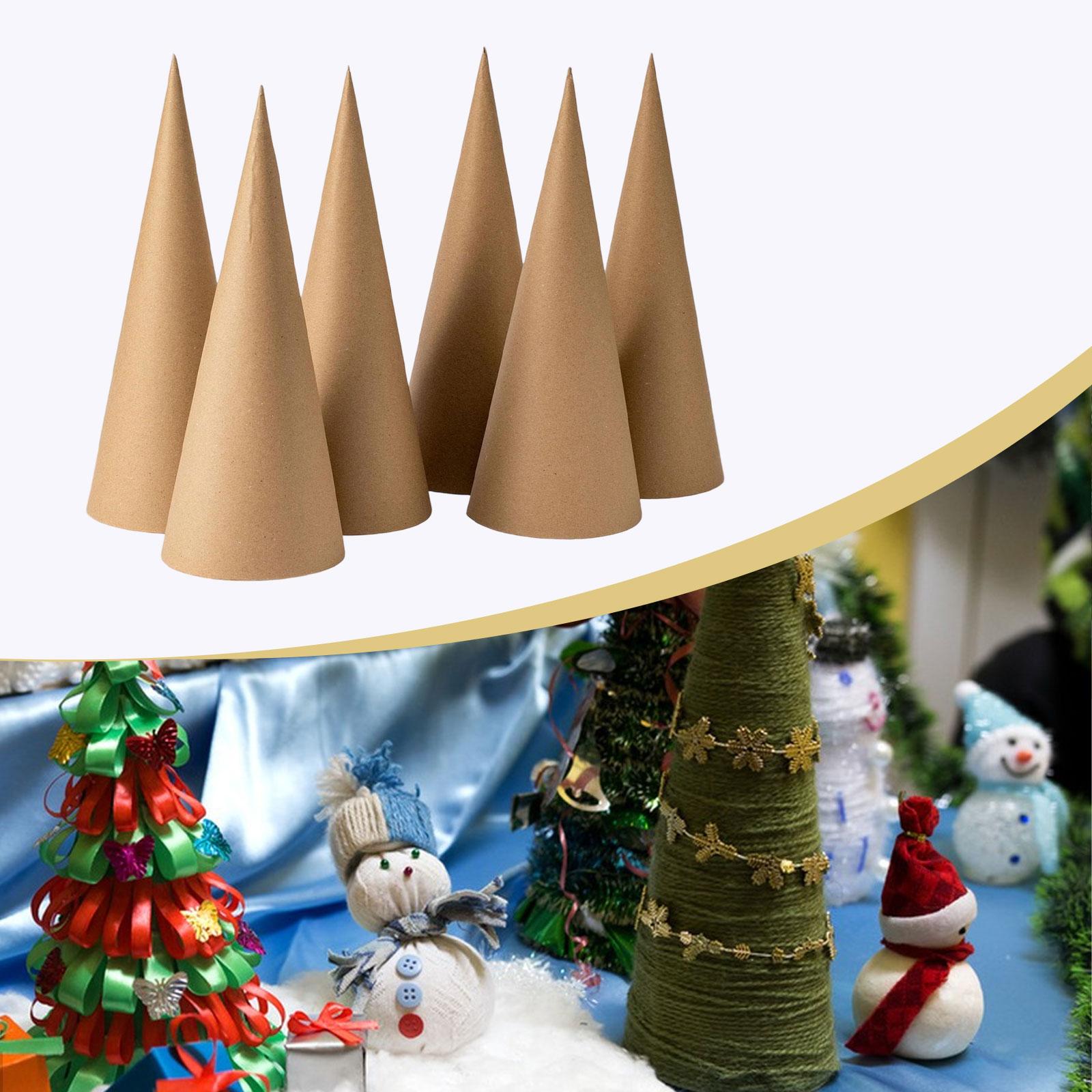 6Pcs Kraft Paper Mache Cones,C - огляд і ціна Party Hat Cone