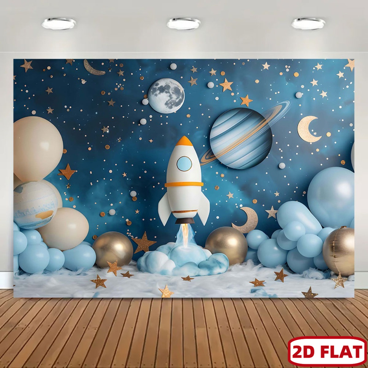 2D flat 1pc space theme party  - огляд і ціна Event Launch Party