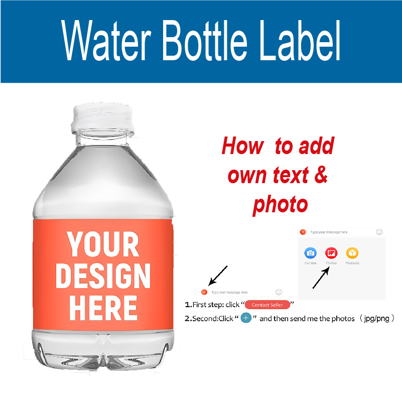 Custom Water Bottle Label, Per - огляд і ціна Party Event Supplier