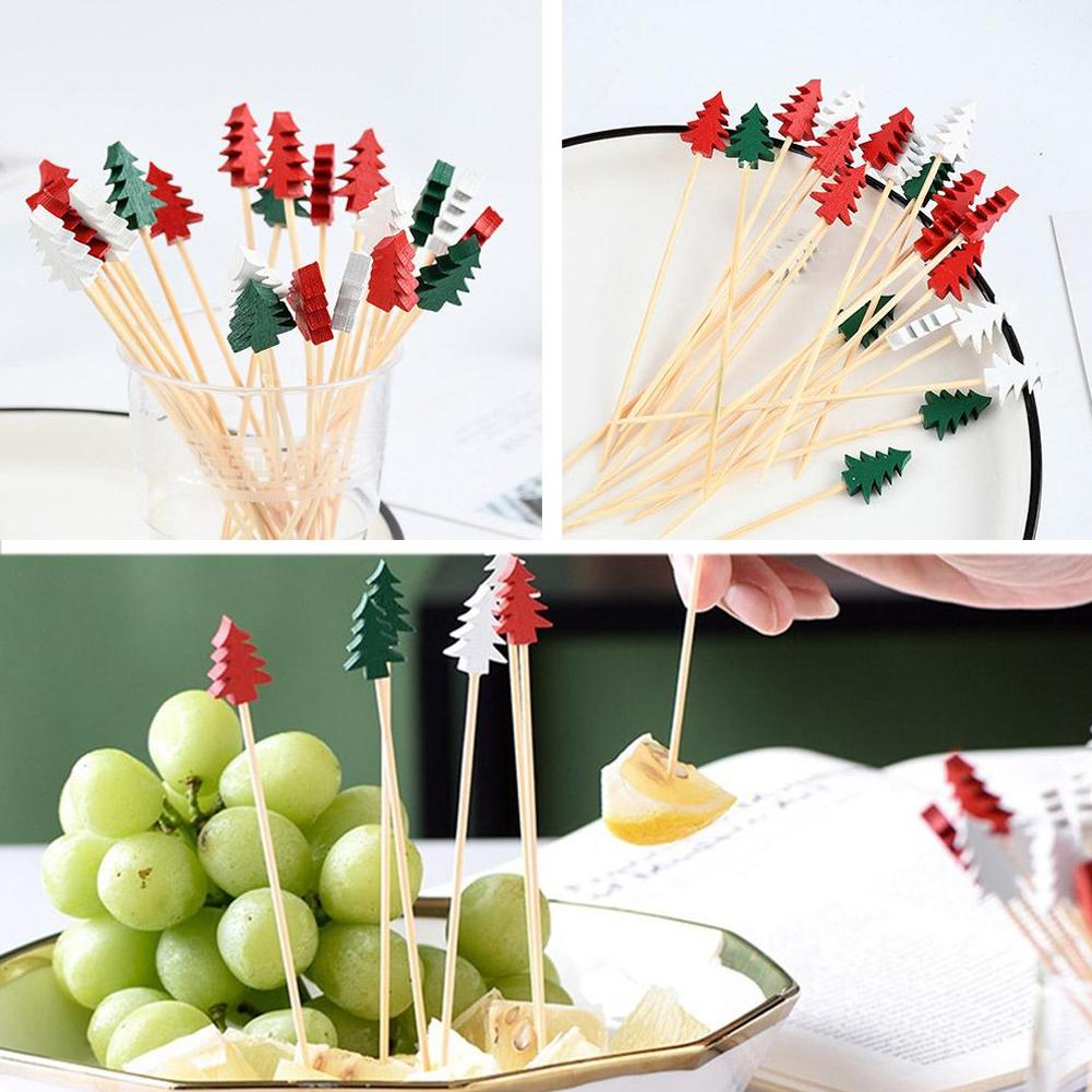 50Pcs Christmas Cocktail Picks - огляд і ціна Centerpiece Stick