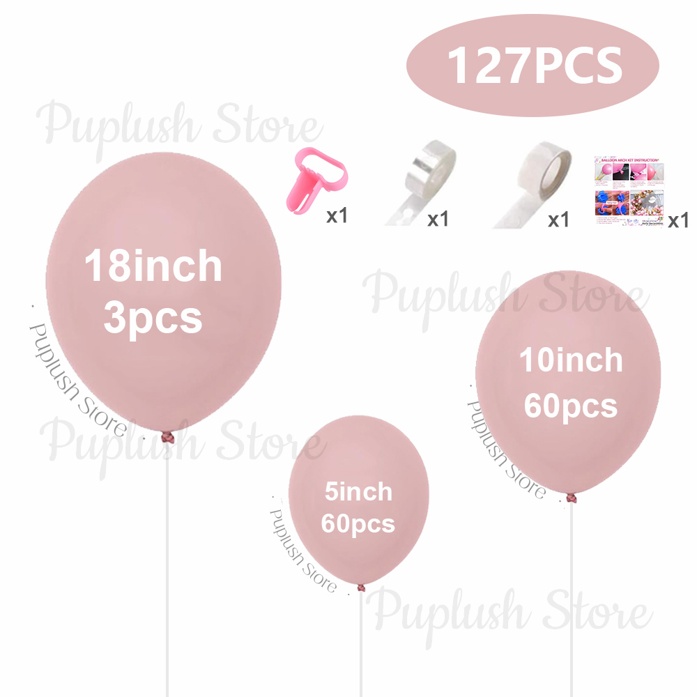 127Pcs Boho Dusty Pink Ballo G - огляд і ціна Balloon Arch Kit