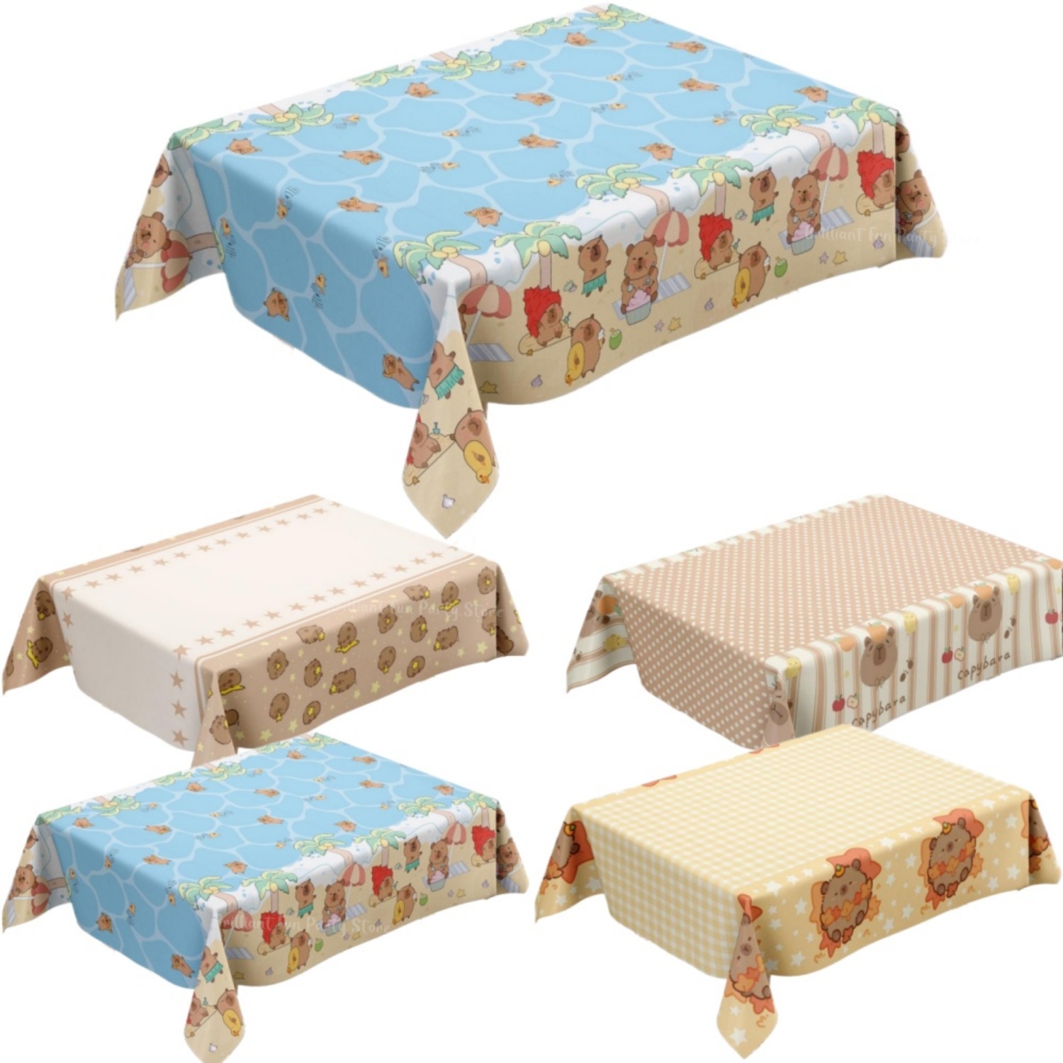 Cute Capybara Tablecloth for K - огляд і ціна Table Cloth Disposable