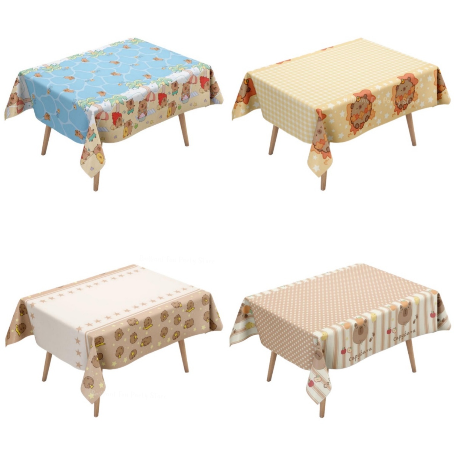 Cute Capybara Tablecloth for K - огляд і ціна Table Cloth Disposable